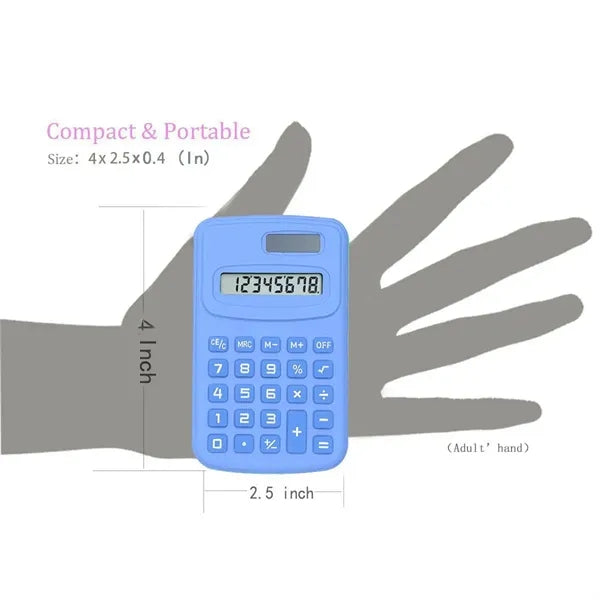 Colorful Mini Solar Cell Shatterproof And Durable Calculator