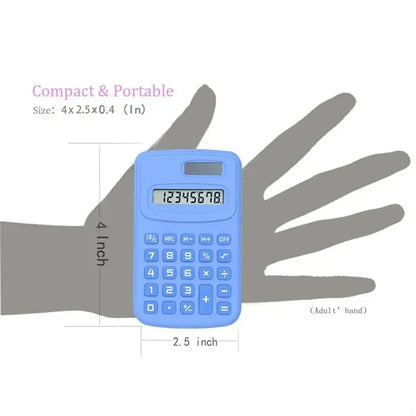 Colorful Mini Solar Cell Shatterproof And Durable Calculator