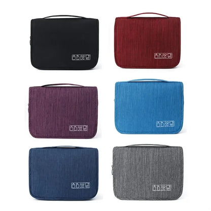 Hanging Travel Toiletry Bag with Dry Wet Separation