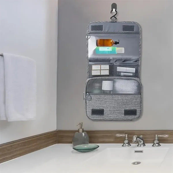 Hanging Travel Toiletry Bag with Dry Wet Separation