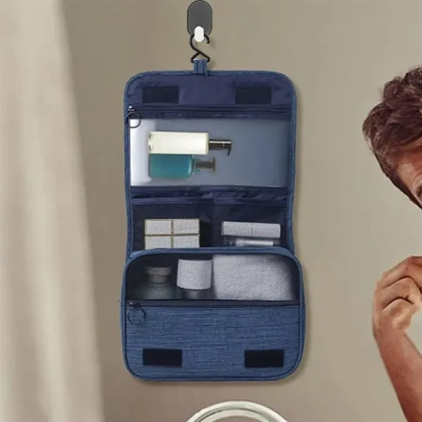 Hanging Travel Toiletry Bag with Dry Wet Separation