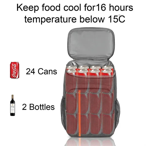 24 Can Cooler Backpack ( 11.4" X 16.5" X 7.5" )
