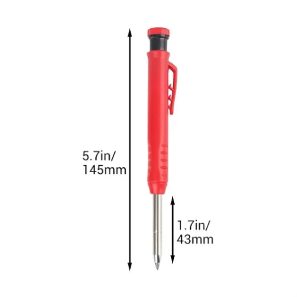 Deep Hole Marker Pen with Built in Sharpener