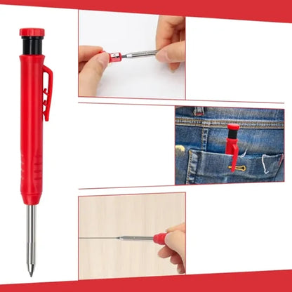Deep Hole Marker Pen with Built in Sharpener