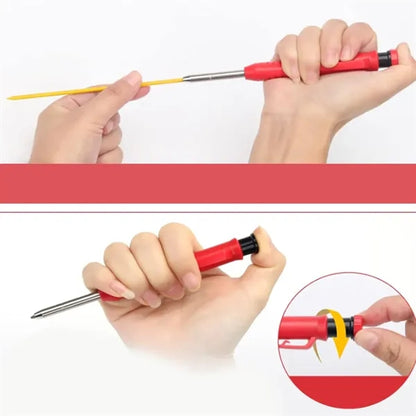 Deep Hole Marker Pen with Built in Sharpener