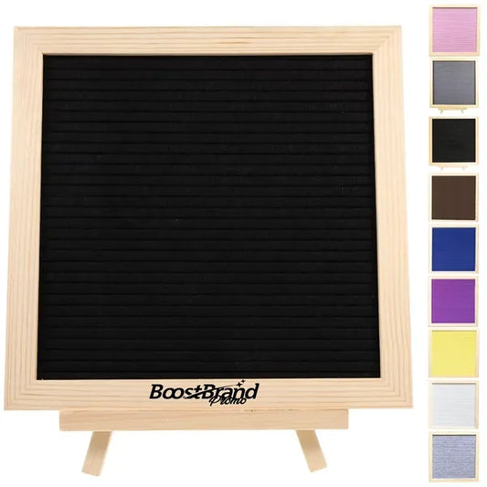 Customizable Felt Letter Board with Wood Frame