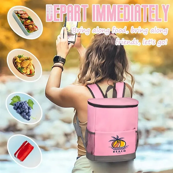 Travel 16 Can Soft Cooler Backpack ( 11.4'' X 13'' X 6.3'' )