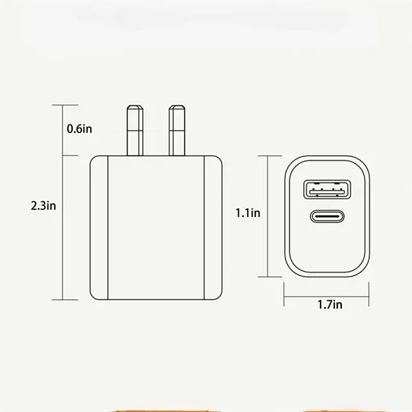 PD20W Fast Charging Head Quick Charger qc3.0