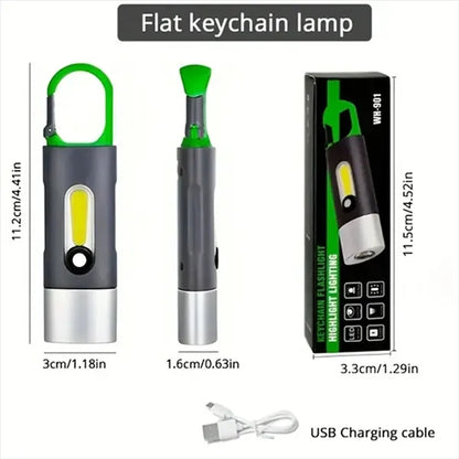 Mini Rechargeable LED Flashlight With Side Light