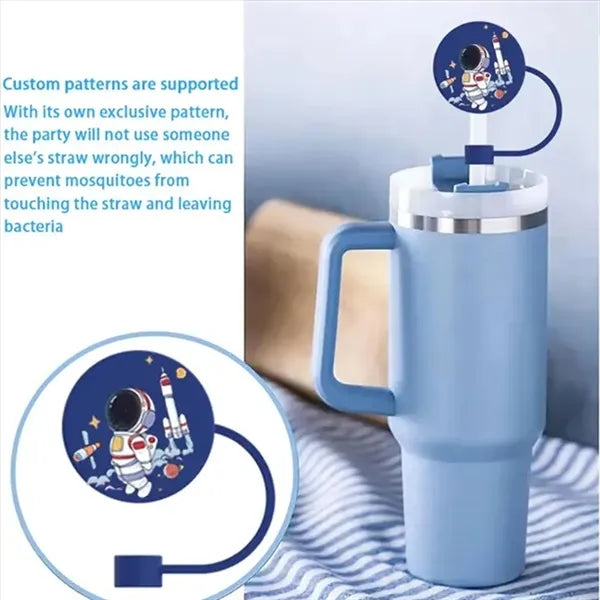Recycled Silicone Straw Topper