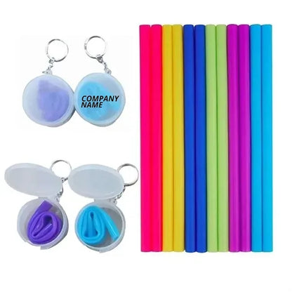 Silicone Straw with Case
