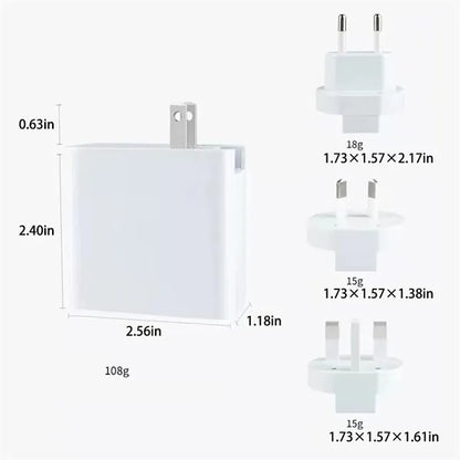 100W PD Power Adapter Charger Type C Ports