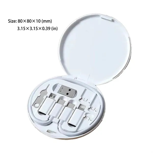 USB Adapter Kit ,Multi-Type Charging Cable Case Card