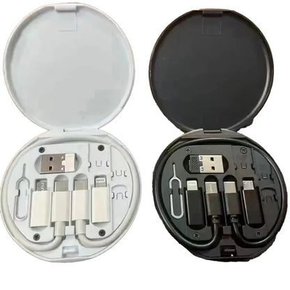 USB Adapter Kit ,Multi-Type Charging Cable Case Card