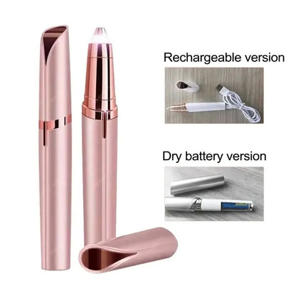 Usb Rechargeable Mini Hair Trimmer - Lipstick Brow Shaver