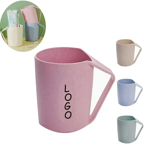 Eco-Friendly Wheat Straw Toothbrush Cup