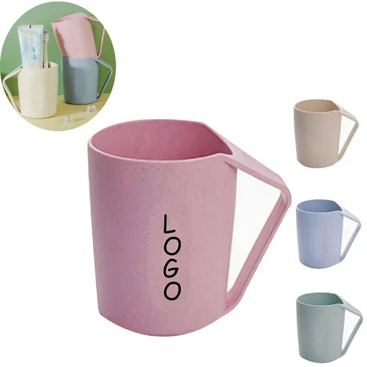 Eco-Friendly Wheat Straw Toothbrush Cup