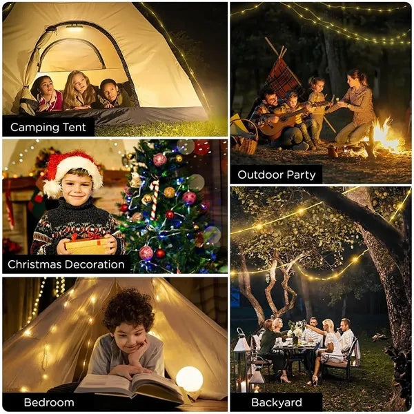 8 Meter 4 In 1 Outdoor Waterproof Camping String Lights