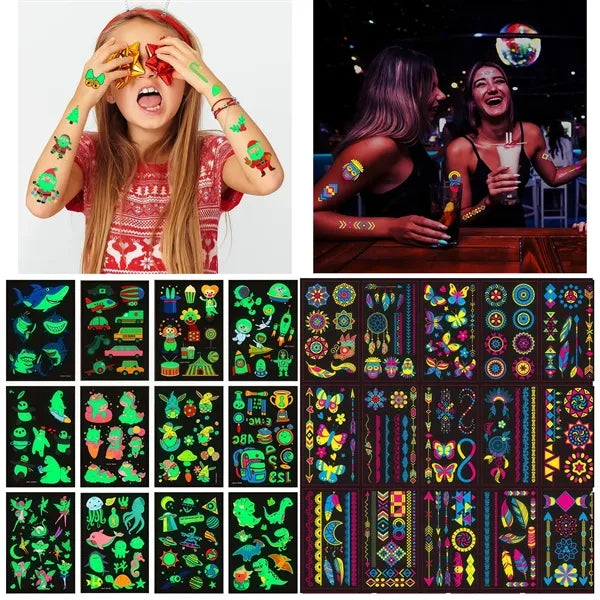 Luminous Temporary Tattoos Stickers
