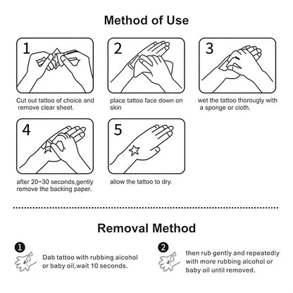 Luminous Temporary Tattoos Stickers