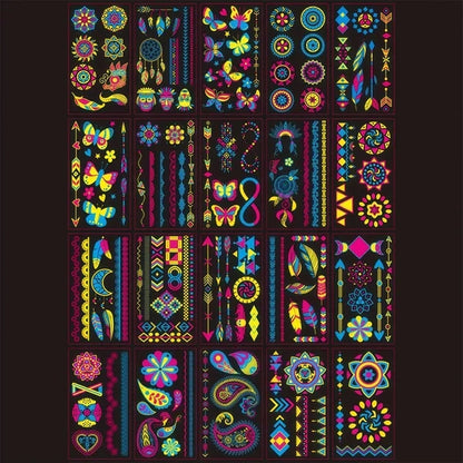 Luminous Temporary Tattoos Stickers
