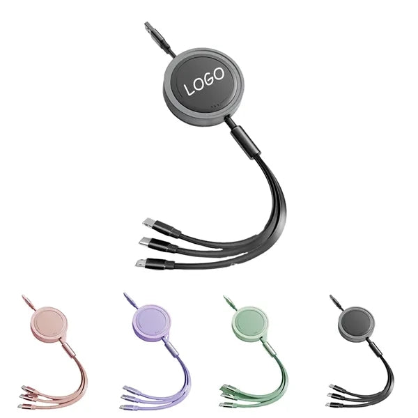 3 In 1 Retractable Cable Fast Charger Cord