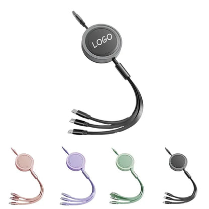 3 In 1 Retractable Cable Fast Charger Cord