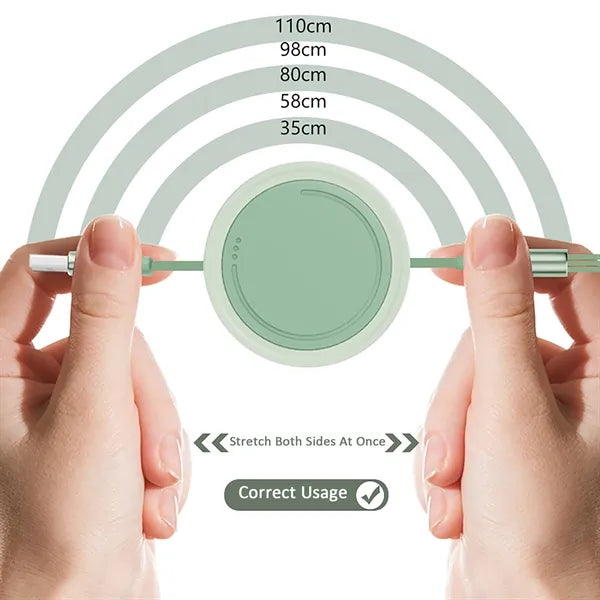 3 In 1 Retractable Cable Fast Charger Cord