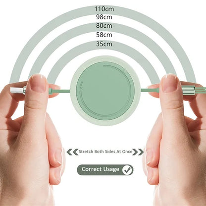 3 In 1 Retractable Cable Fast Charger Cord