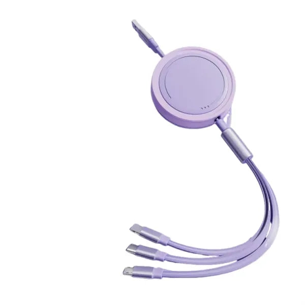 3 In 1 Retractable Cable Fast Charger Cord