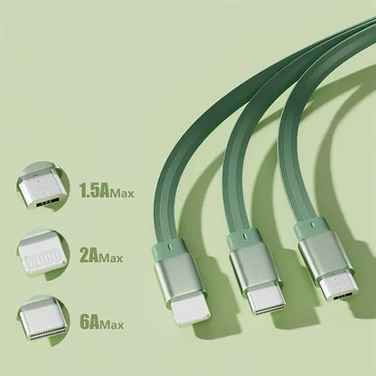 3 In 1 Retractable Cable Fast Charger Cord