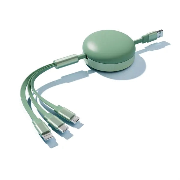 3 In 1 Retractable Cable Fast Charger Cord