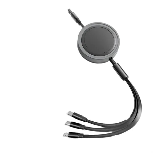3 In 1 Retractable Cable Fast Charger Cord
