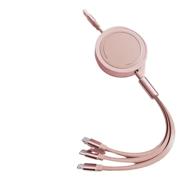 3 In 1 Retractable Cable Fast Charger Cord