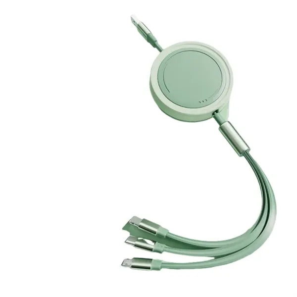3 In 1 Retractable Cable Fast Charger Cord