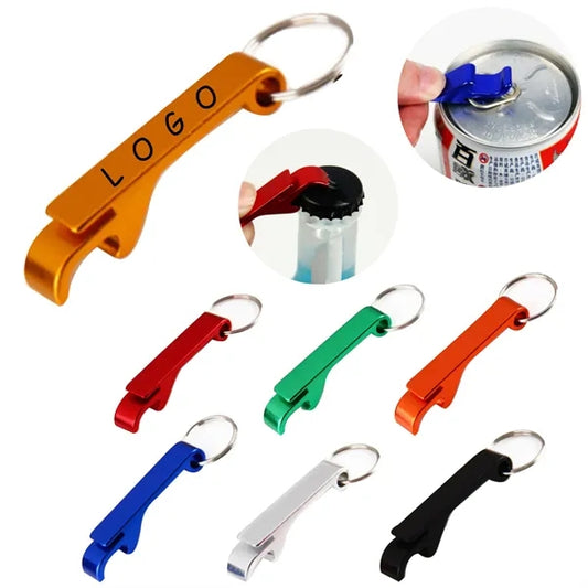 Aluminum Alloy Colorful Keychain Bottle Opener