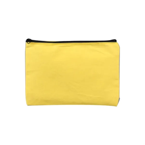 Multi-Purpose Cotton Zippered Solid Color Canvas Bag