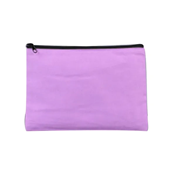 Multi-Purpose Cotton Zippered Solid Color Canvas Bag