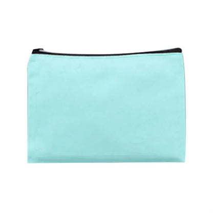 Multi-Purpose Cotton Zippered Solid Color Canvas Bag