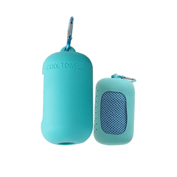 Quick-Drying Cooling Towel With Silicone Storage Bag