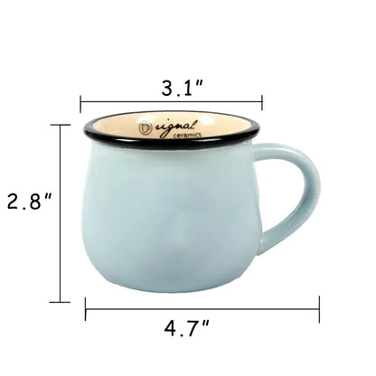 Pot Belly Ceramic Breakfast Mug