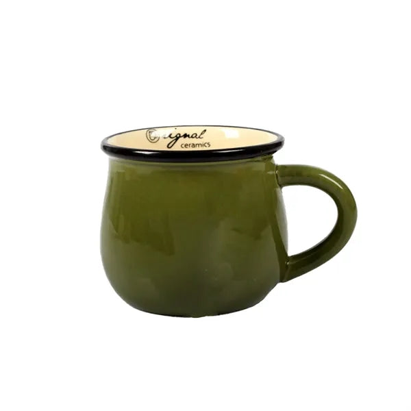 Pot Belly Ceramic Breakfast Mug