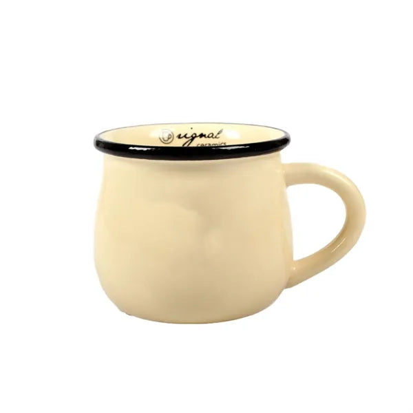 Pot Belly Ceramic Breakfast Mug