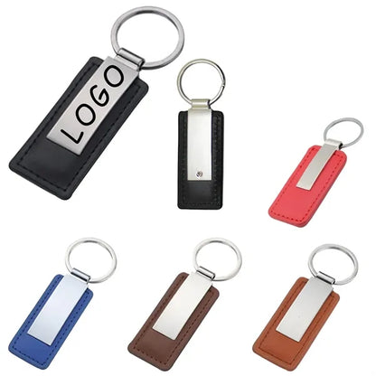 Metal/Leather Keychain