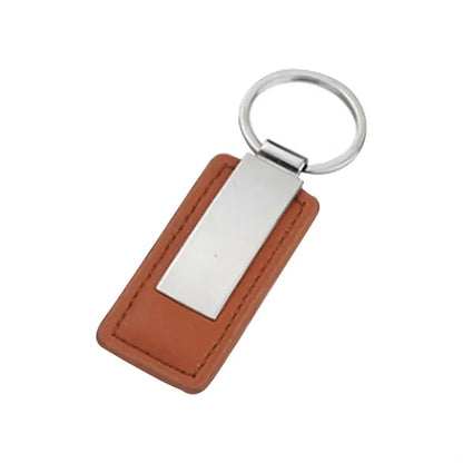 Metal/Leather Keychain