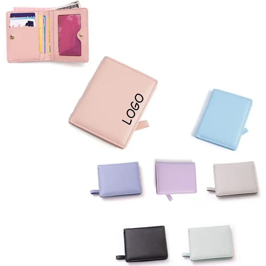 Bifold Leather Ladies Short Wallet