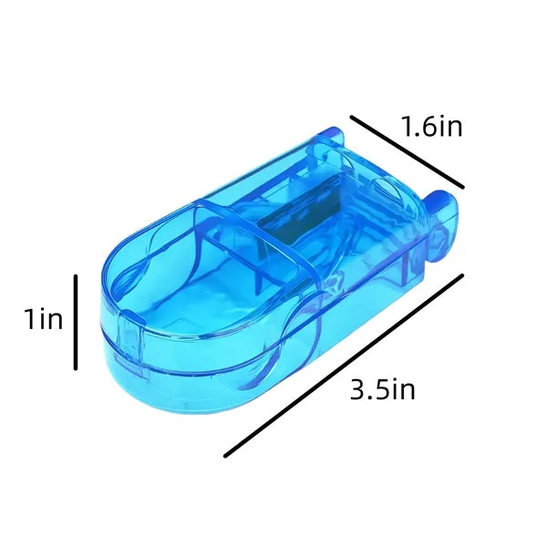 Transparent Pill Case With Cutter