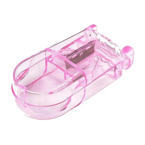 Transparent Pill Case With Cutter