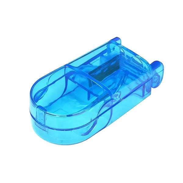 Transparent Pill Case With Cutter