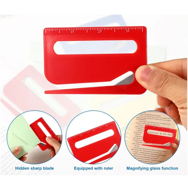 Letter Opener W/ Ruler And Magnifier